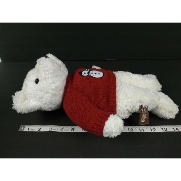 Herrington 14" Plush Teddy Bear Cheesecake Factory Fresh Strawberry w/ Snowman - Picture 6 of 7